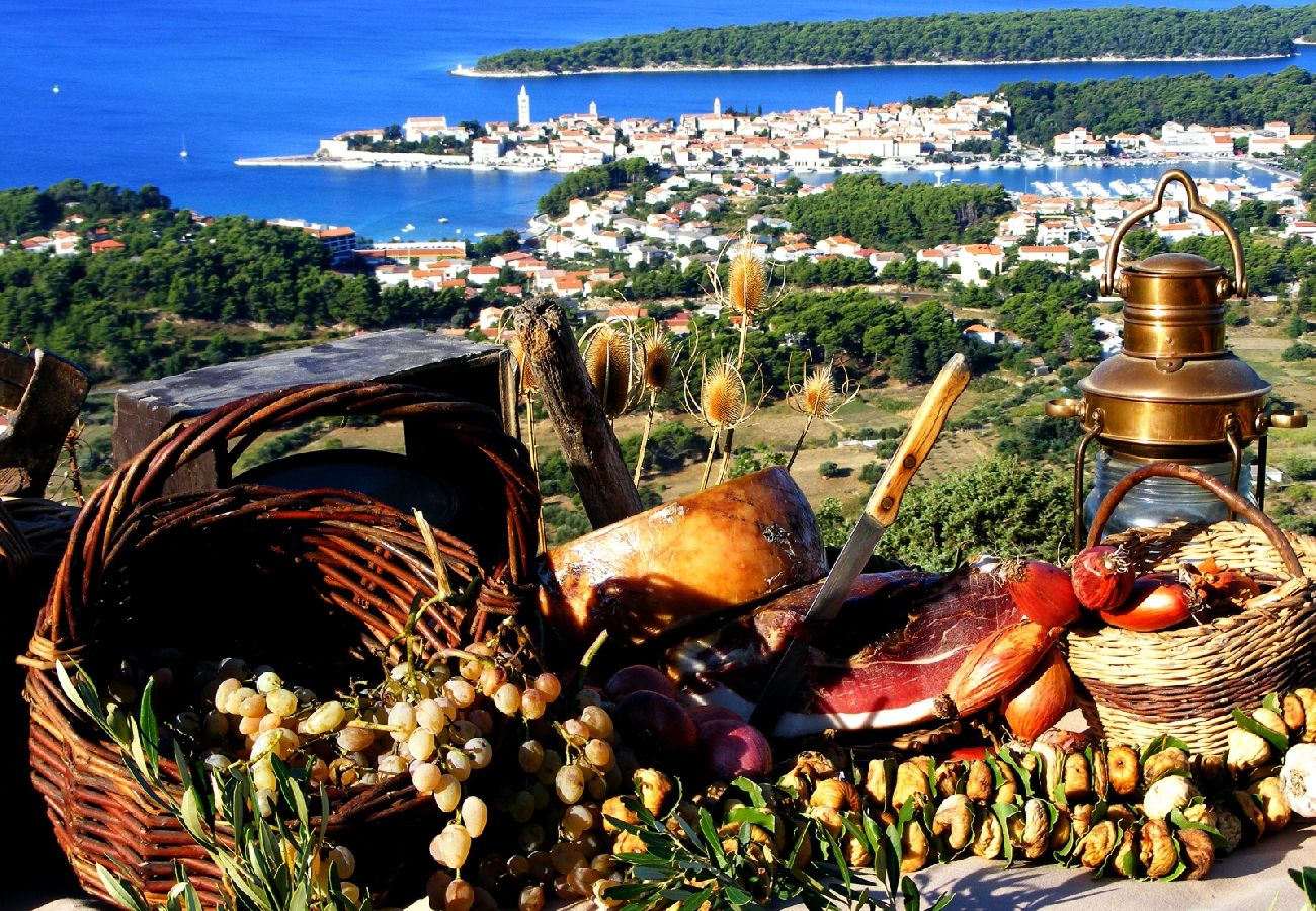 Appartement à Rab - Appartement dans Barbat avec vue mer, Balcon, Climatisation, WIFI (3664-3)