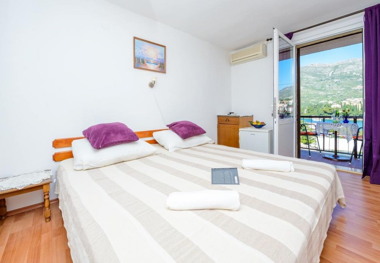 Chambres d'hôtes à Cavtat - Chambre dans Cavtat avec vue mer, Balcon, Climatisation, WIFI (3686-1)