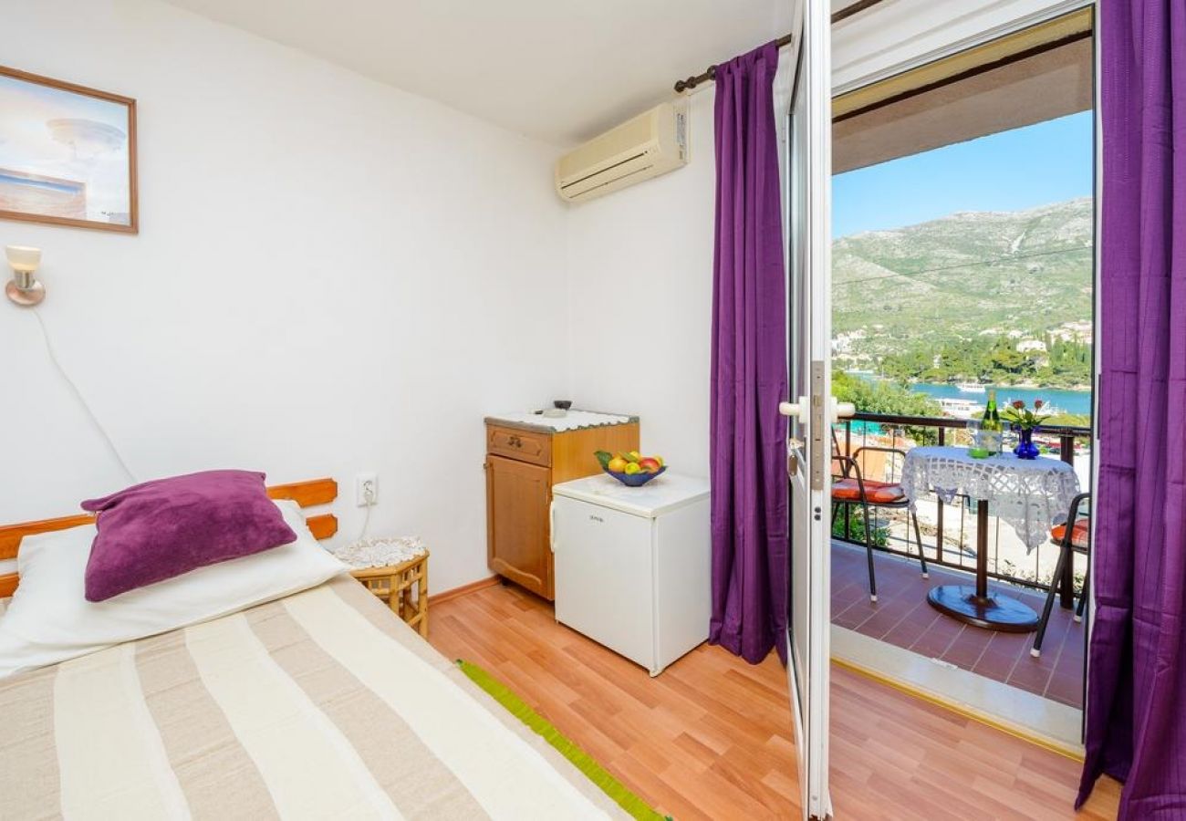 Chambres d'hôtes à Cavtat - Chambre dans Cavtat avec vue mer, Balcon, Climatisation, WIFI (3686-1)