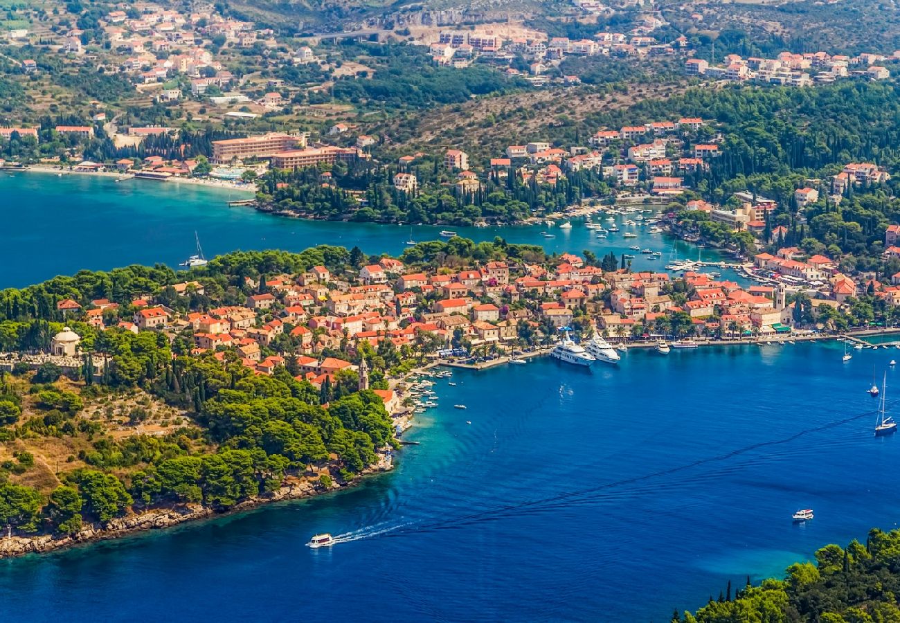 Chambres d'hôtes à Cavtat - Chambre dans Cavtat avec vue mer, Balcon, Climatisation, WIFI (3686-1)