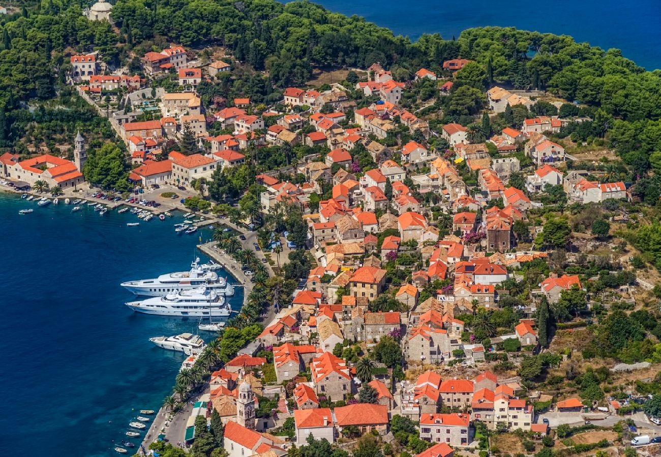 Chambres d'hôtes à Cavtat - Chambre dans Cavtat avec vue mer, Balcon, Climatisation, WIFI (3686-1)