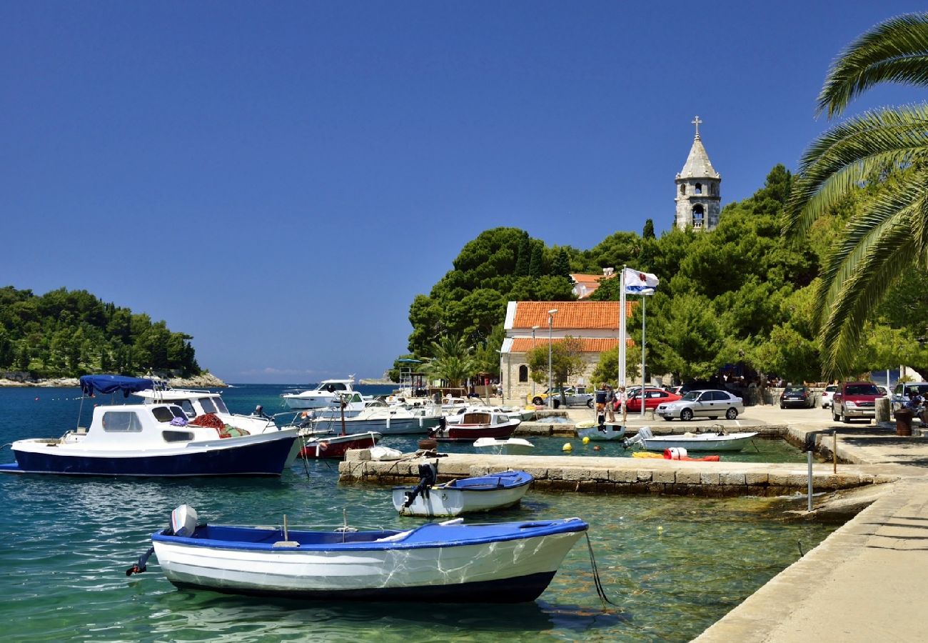 Chambres d'hôtes à Cavtat - Chambre dans Cavtat avec vue mer, Balcon, Climatisation, WIFI (3686-1)