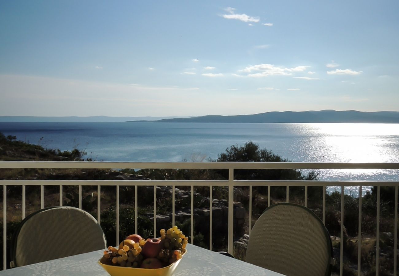 Appartement à Baška Voda - Appartement dans Baška Voda avec vue mer, Balcon, Climatisation, WIFI (3785-1)