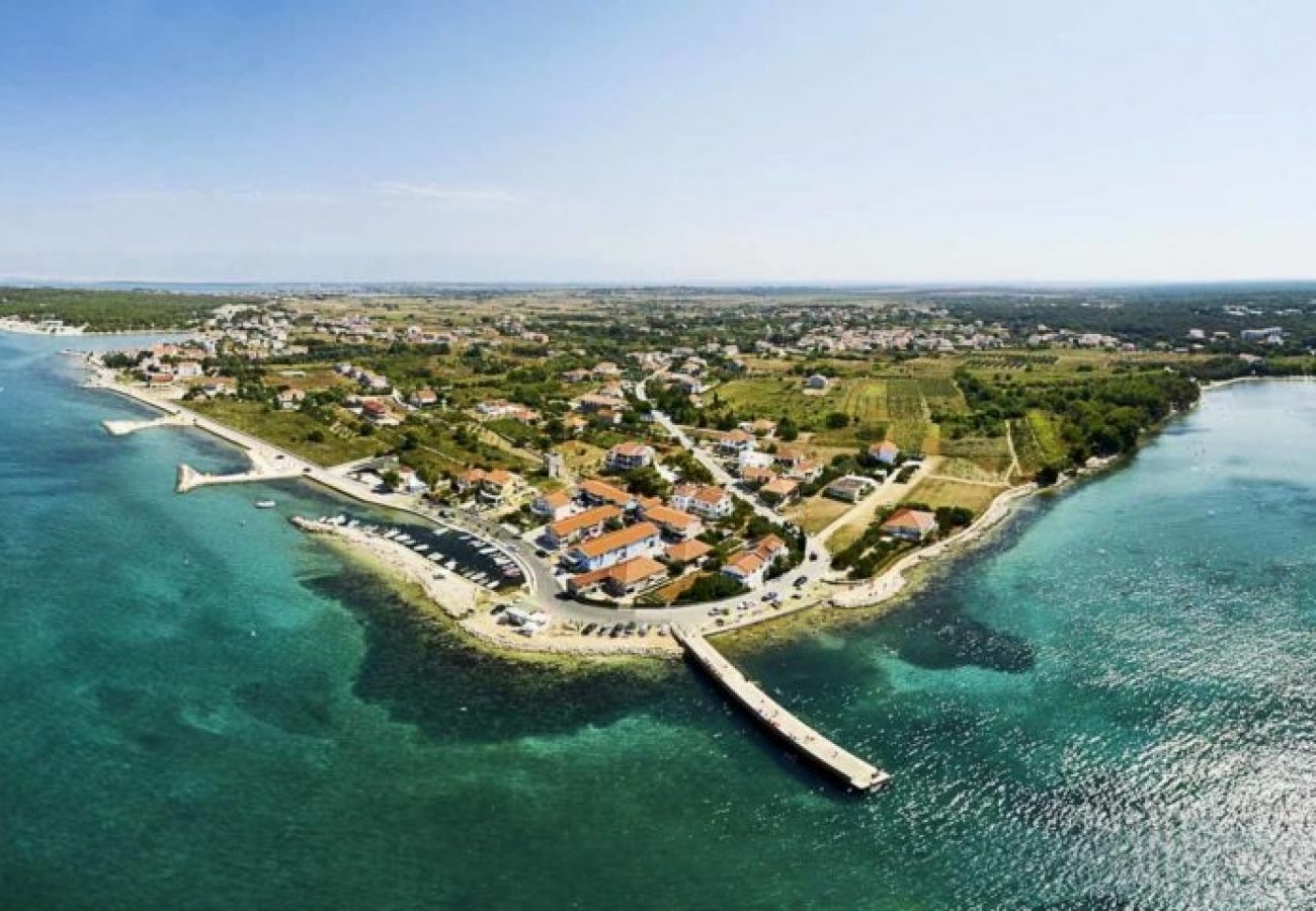 Studio à Nin - Appartement Studio dans Zaton (Zadar) avec vue mer, Balcon, Climatisation, WIFI (3796-8)