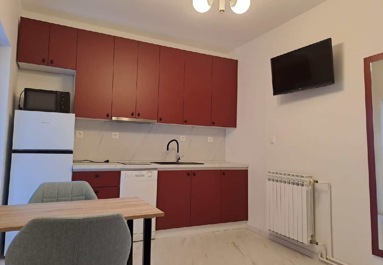 Appartement à Punat - Appartement dans Punat avec terrasse, Climatisation, WIFI, Machine à laver (3829-2)