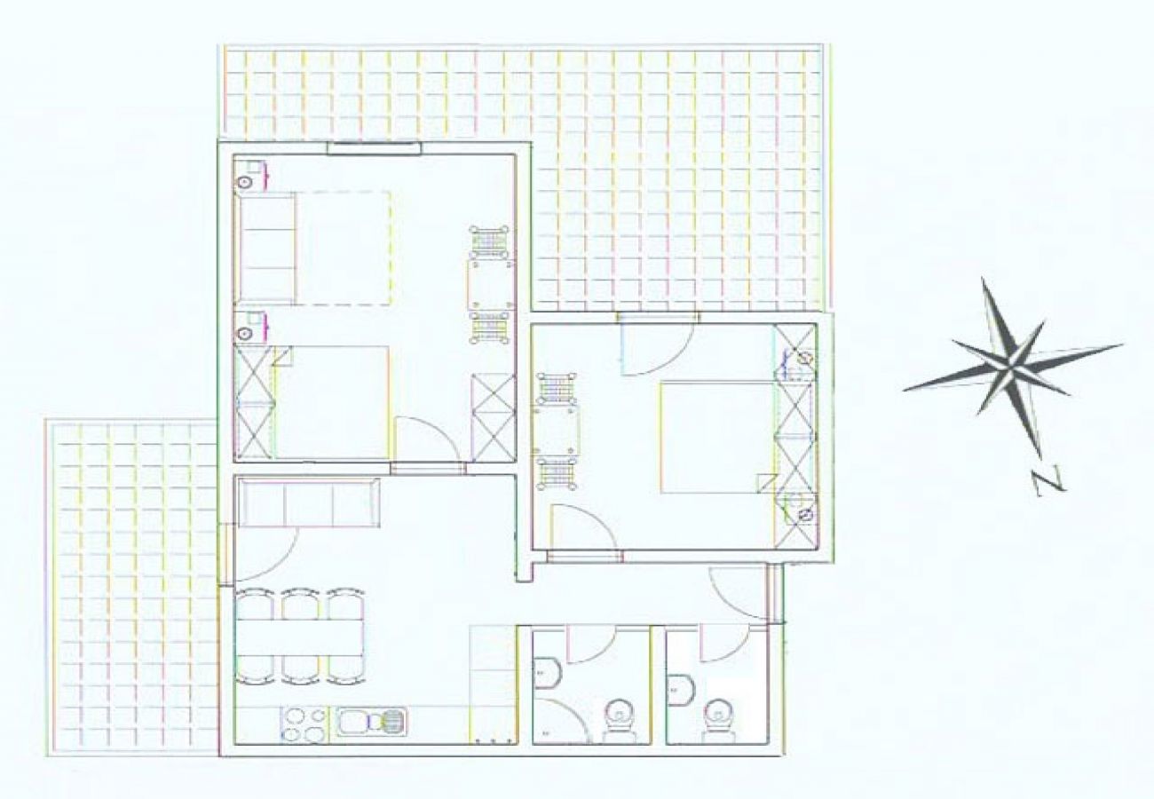 Appartement à Lokva Rogoznica - Appartement dans Lokva Rogoznica avec vue mer, terrasse, Climatisation, Lave-vaisselle (4184-1)