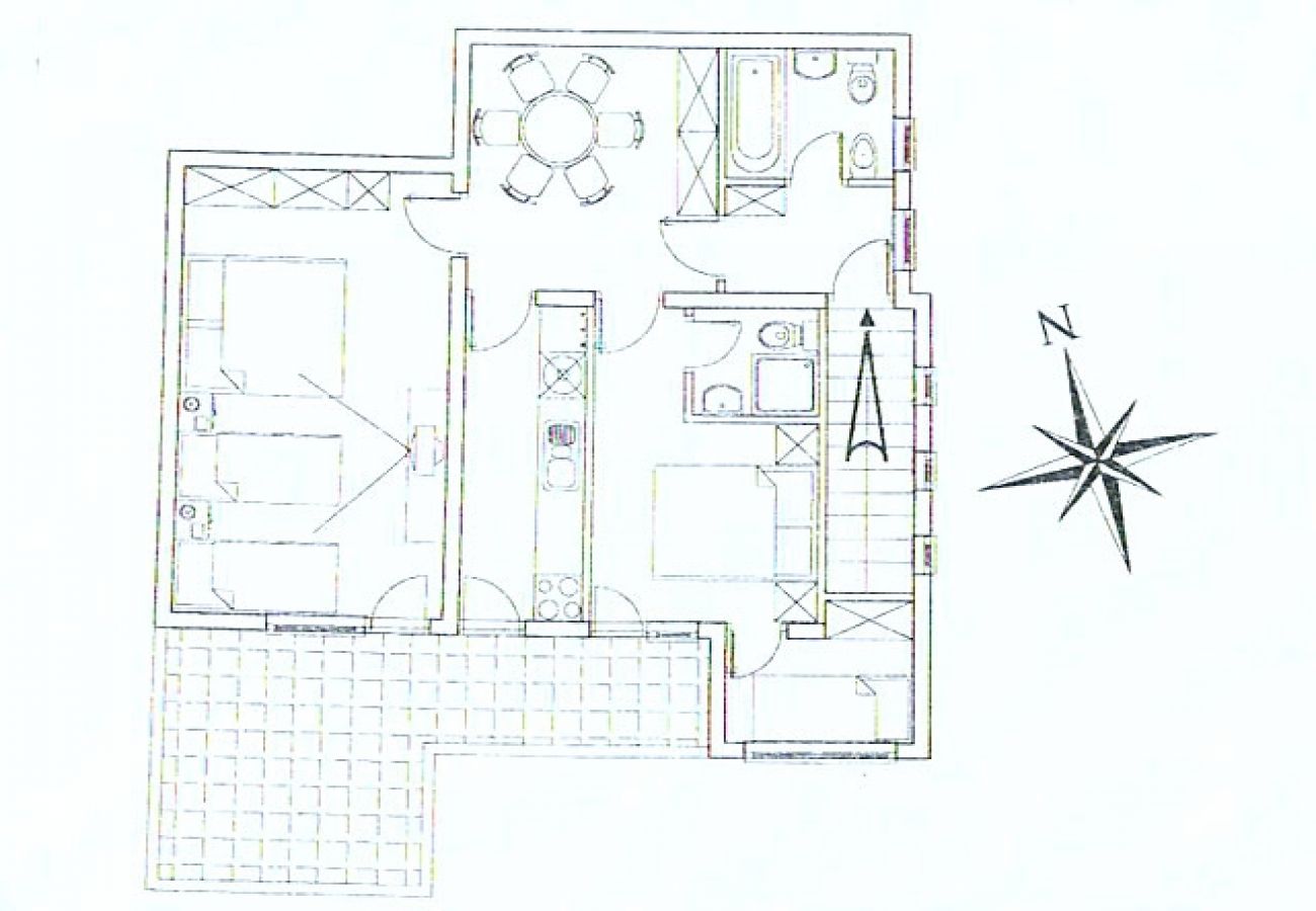 Appartement à Lokva Rogoznica - Appartement dans Lokva Rogoznica avec vue mer, terrasse, Climatisation, Lave-vaisselle (4184-2)