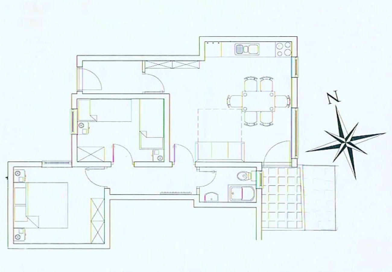 Appartement à Lokva Rogoznica - Appartement dans Lokva Rogoznica avec vue mer, Balcon, Climatisation (4184-4)