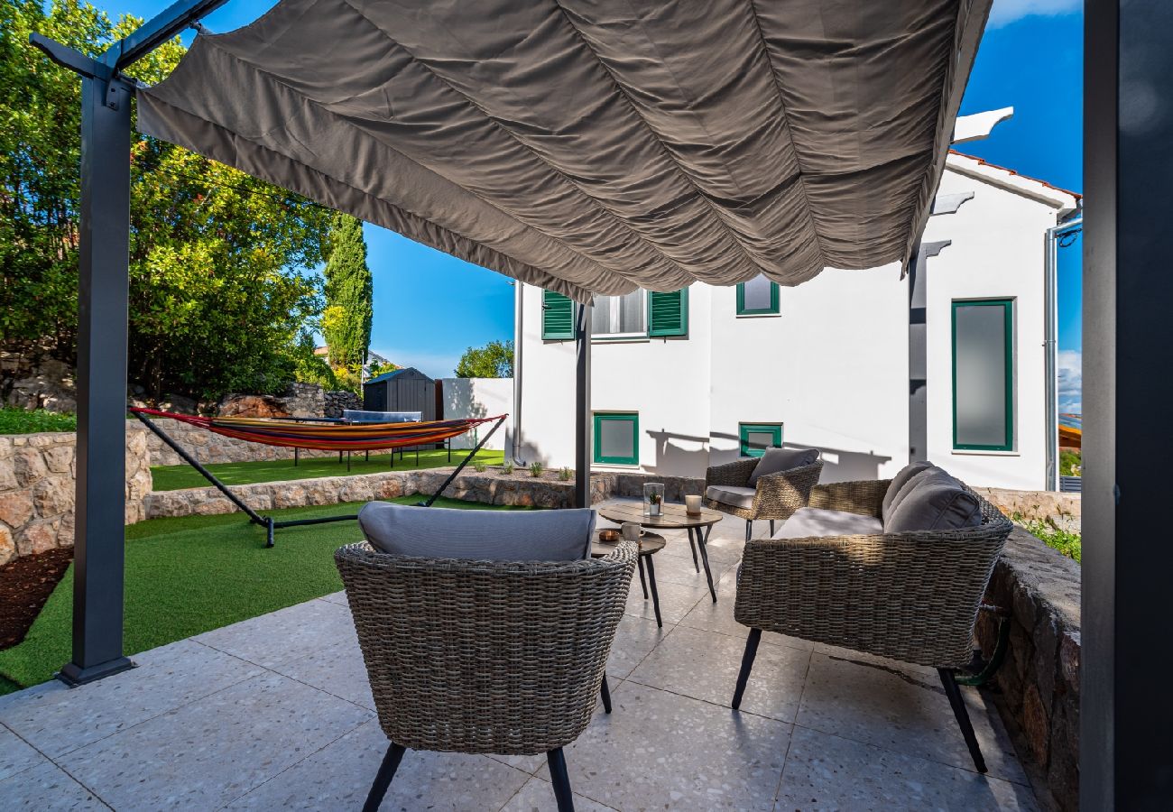 Maison à Lukoran - Maison de vacances dans Lukoran avec vue mer, terrasse, Climatisation, WIFI (4200-1)