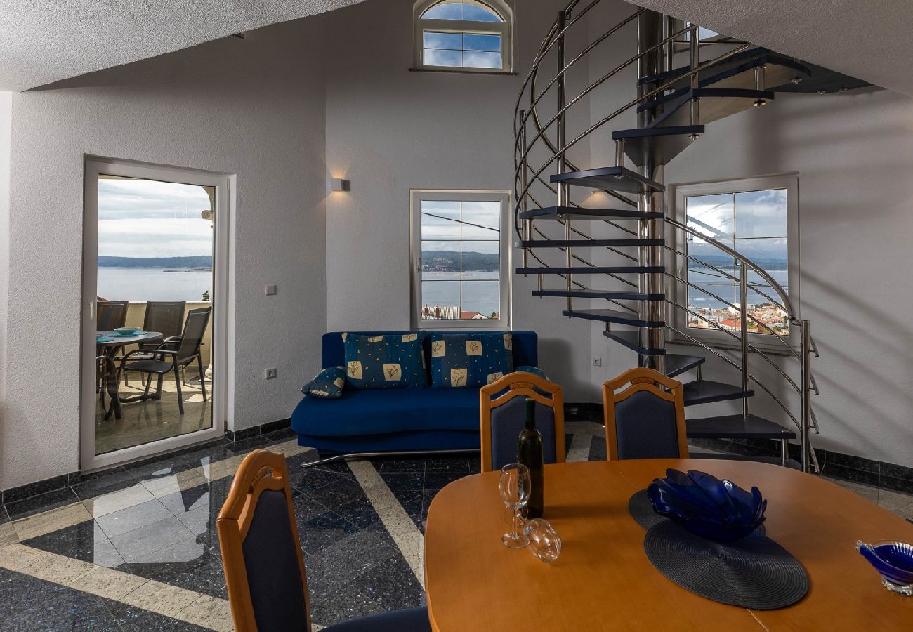 Appartement à Crikvenica - Appartement dans Crikvenica avec vue mer, terrasse, Climatisation, WIFI (4267-3)