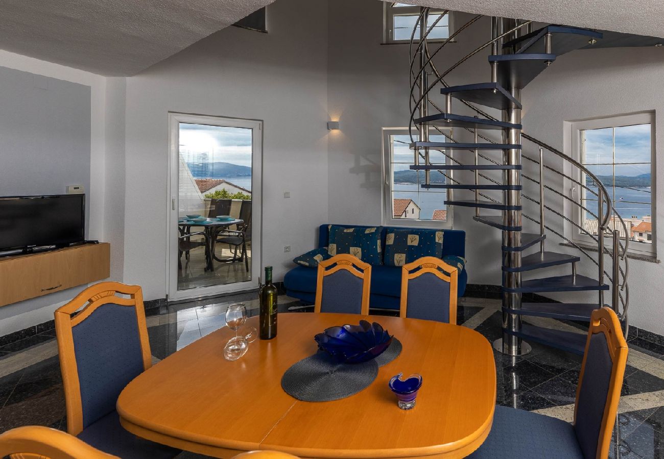 Appartement à Crikvenica - Appartement dans Crikvenica avec vue mer, terrasse, Climatisation, WIFI (4267-3)