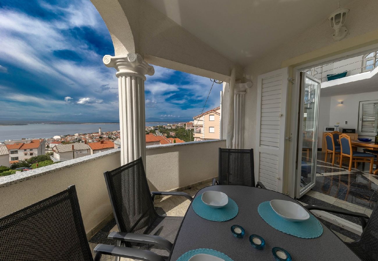 Appartement à Crikvenica - Appartement dans Crikvenica avec vue mer, terrasse, Climatisation, WIFI (4267-3)