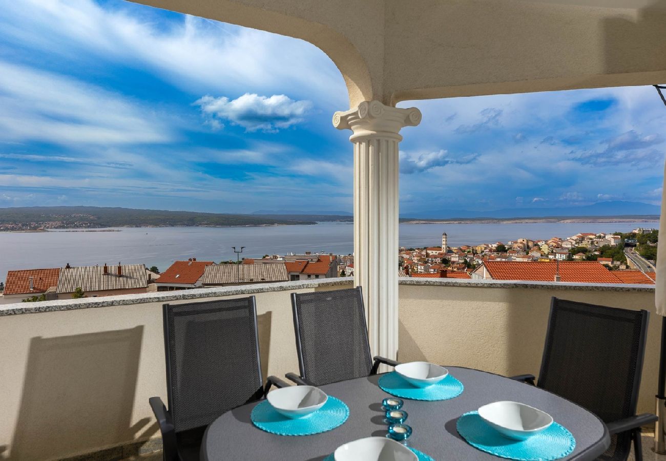 Appartement à Crikvenica - Appartement dans Crikvenica avec vue mer, terrasse, Climatisation, WIFI (4267-3)