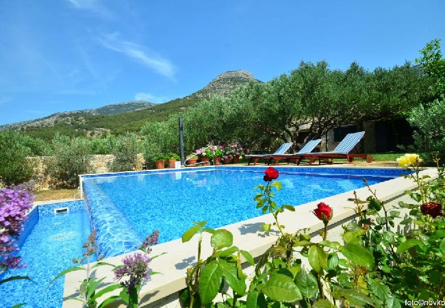 Maison à Bol - Maison de vacances in Bol avec vue mer, terrasse, Climatisation, WIFI (120-1) Maison à Bol - Maison de vacances in Bol avec vue mer, terrasse, Climatisation, WIFI (120-1)