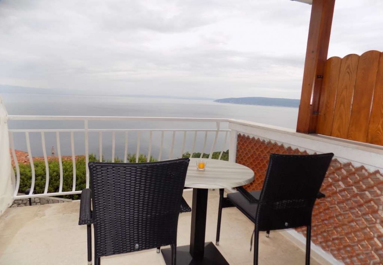 Studio à Mošcenicka Draga - Appartement Studio dans Mošćenička Draga avec vue mer, terrasse, Climatisation, WIFI (4364-1)