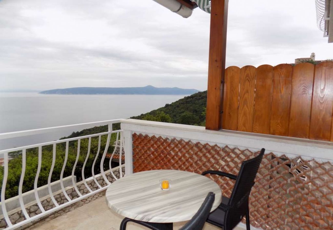 Studio à Mošcenicka Draga - Appartement Studio dans Mošćenička Draga avec vue mer, terrasse, Climatisation, WIFI (4364-1)