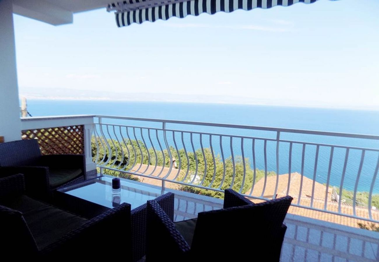 Appartement à Mošcenicka Draga - Appartement dans Mošćenička Draga avec vue mer, terrasse, Climatisation, WIFI (4364-6)