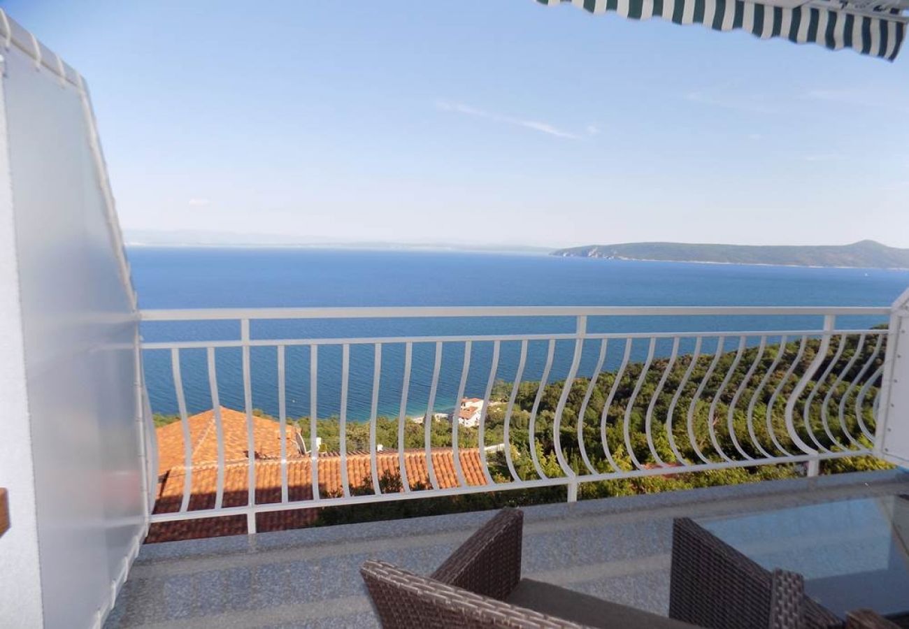 Studio à Mošcenicka Draga - Appartement Studio dans Mošćenička Draga avec vue mer, terrasse, Climatisation, WIFI (4364-3)