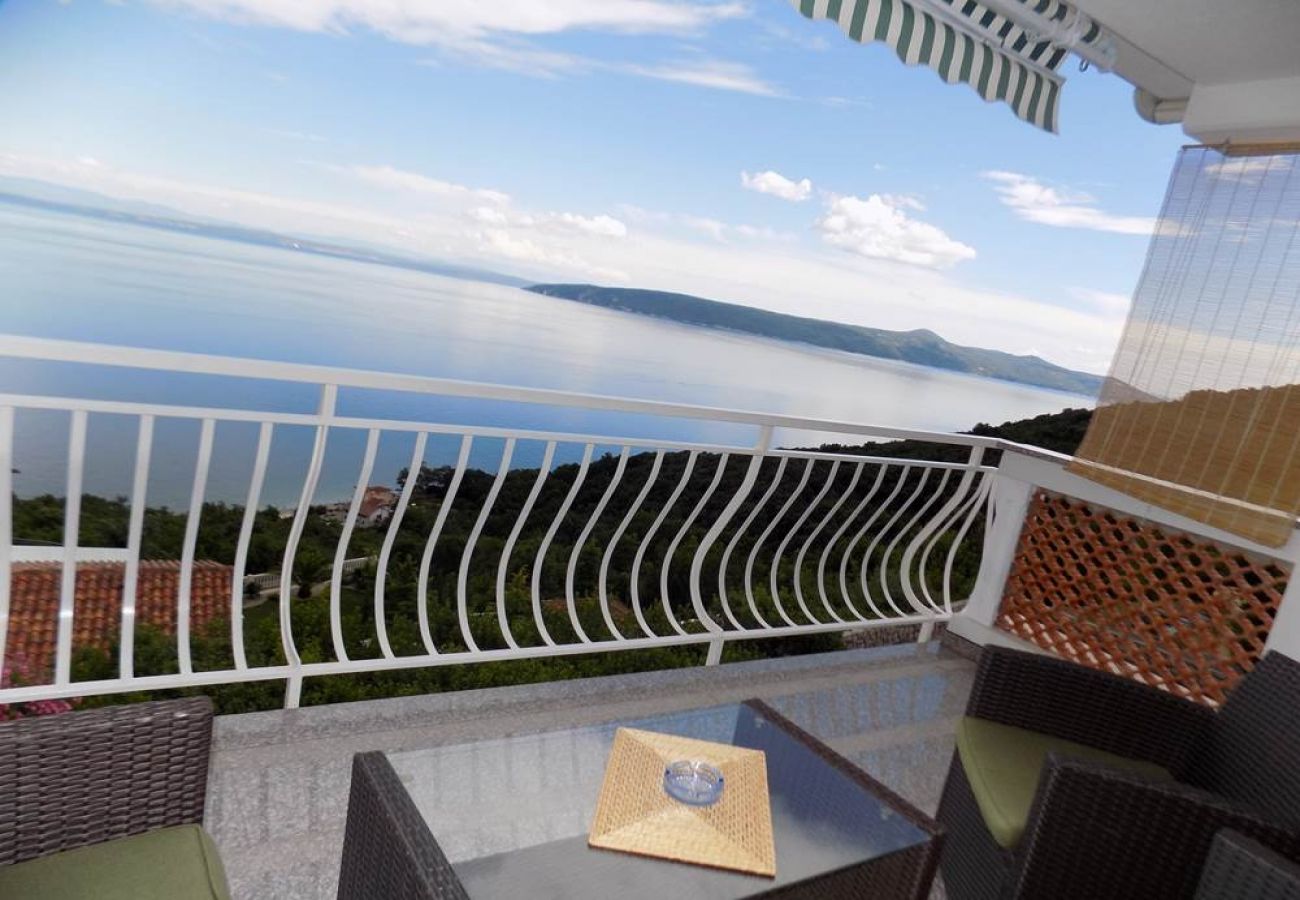 Studio à Mošcenicka Draga - Appartement Studio dans Mošćenička Draga avec vue mer, terrasse, Climatisation, WIFI (4364-4)