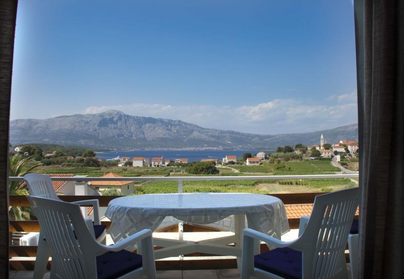 Appartement à Lumbarda - Appartement dans Lumbarda avec vue mer, Balcon, Climatisation, WIFI (4432-1)