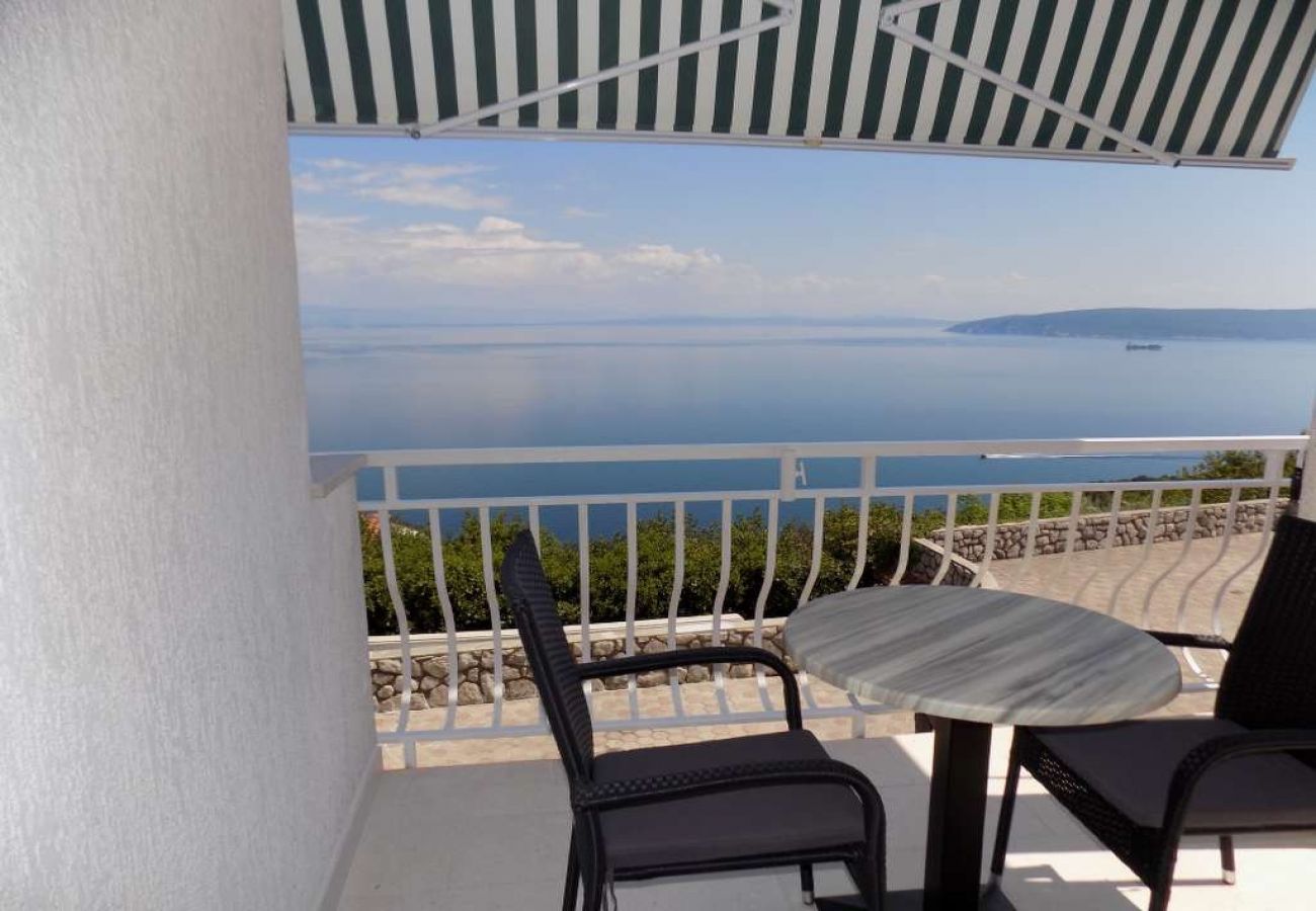 Studio à Mošcenicka Draga - Appartement Studio dans Mošćenička Draga avec vue mer, terrasse, Climatisation, WIFI (4364-2)