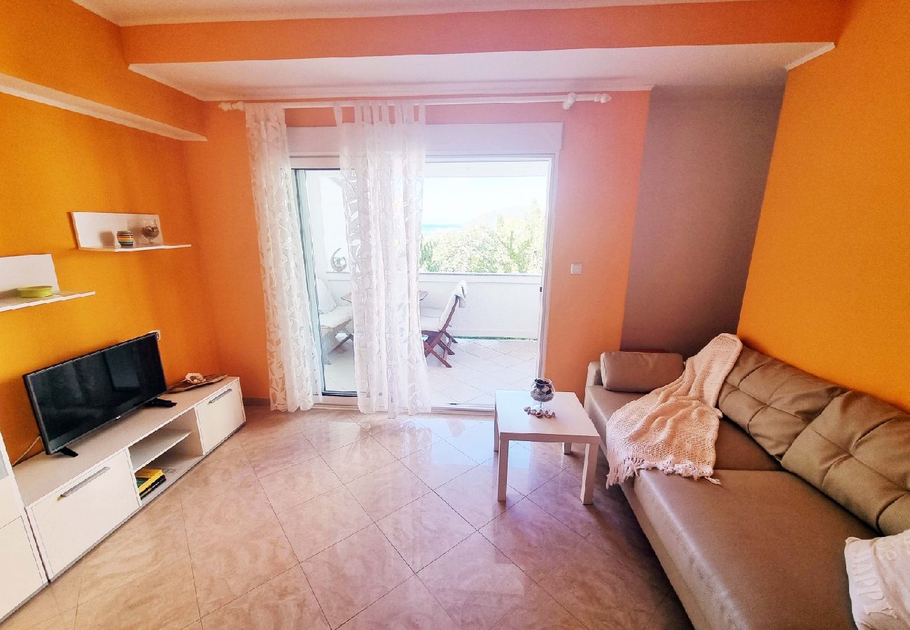 Appartement à Supetarska Draga - Appartement dans Supetarska Draga avec vue mer, terrasse, Climatisation, WIFI (4551-2)