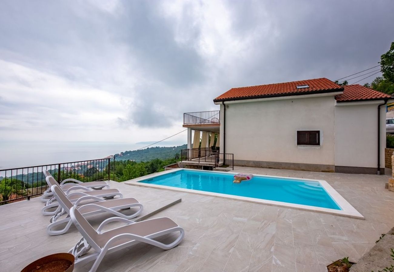 Maison à Icici - Maison de vacances dans Ičići avec vue mer, Balcon, Climatisation, WIFI (4683-1)