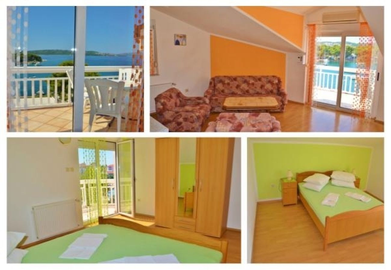 Appartement à Trogir - Appartement dans Trogir avec vue mer, Balcon, Climatisation, WIFI (4786-2)