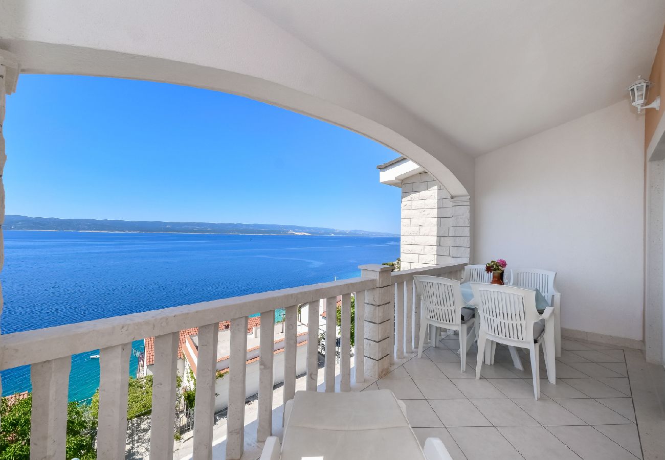 Appartement à Pisak - Appartement dans Pisak avec vue mer, terrasse, Climatisation, WIFI (4871-3)