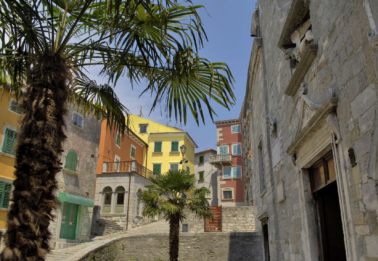 Maison à Labin - Maison de vacances dans Labin avec terrasse, Climatisation, WIFI, Machine à laver (4866-1)