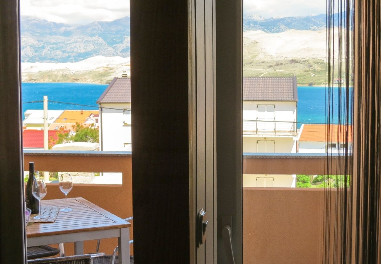 Appartement à Pag - Appartement dans Pag avec vue mer, terrasse, Climatisation, WIFI (4891-2)