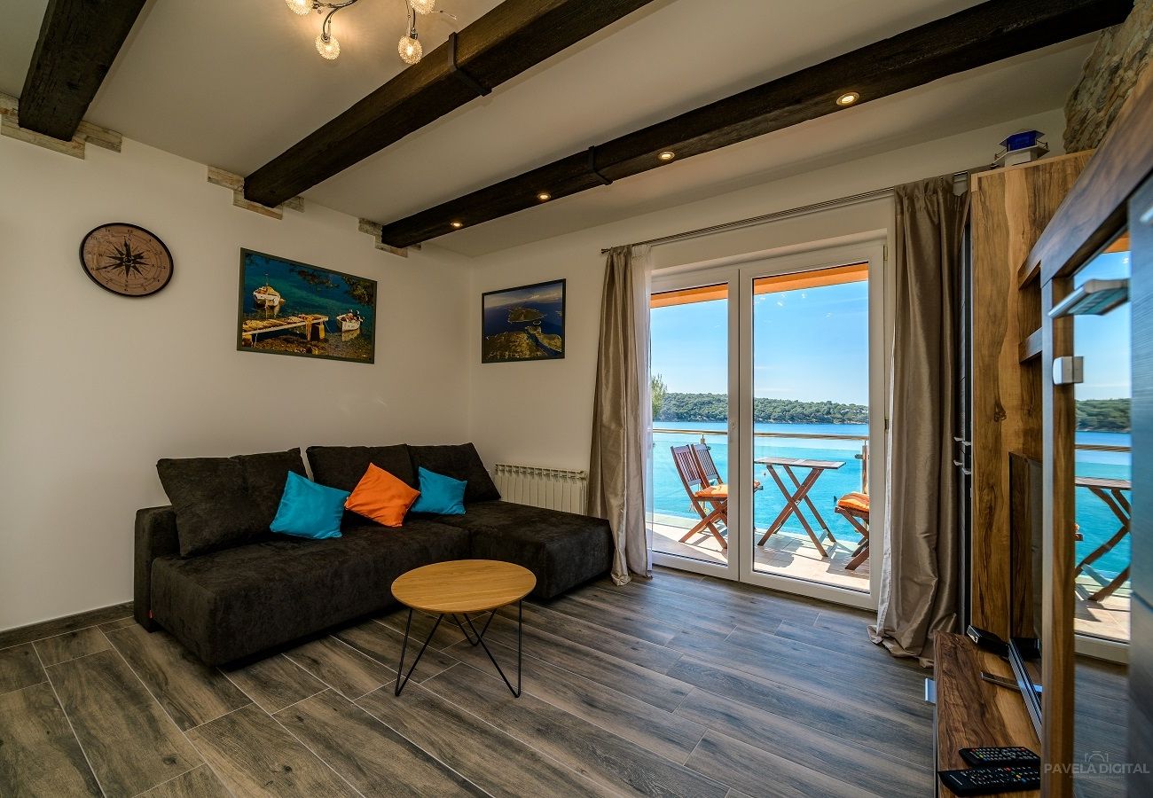 Appartement à Mali Lošinj - Appartement dans Mali Lošinj avec vue mer, Balcon, Climatisation, WIFI (4896-1)