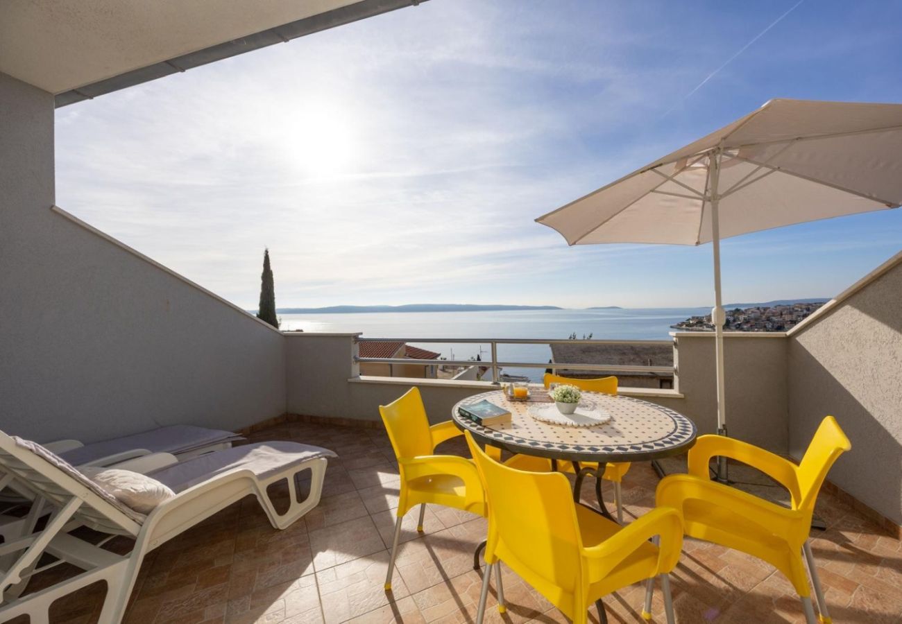 Appartement à Okrug Gornji - Appartement dans Okrug Gornji avec vue mer, terrasse, Climatisation, WIFI (5049-3)