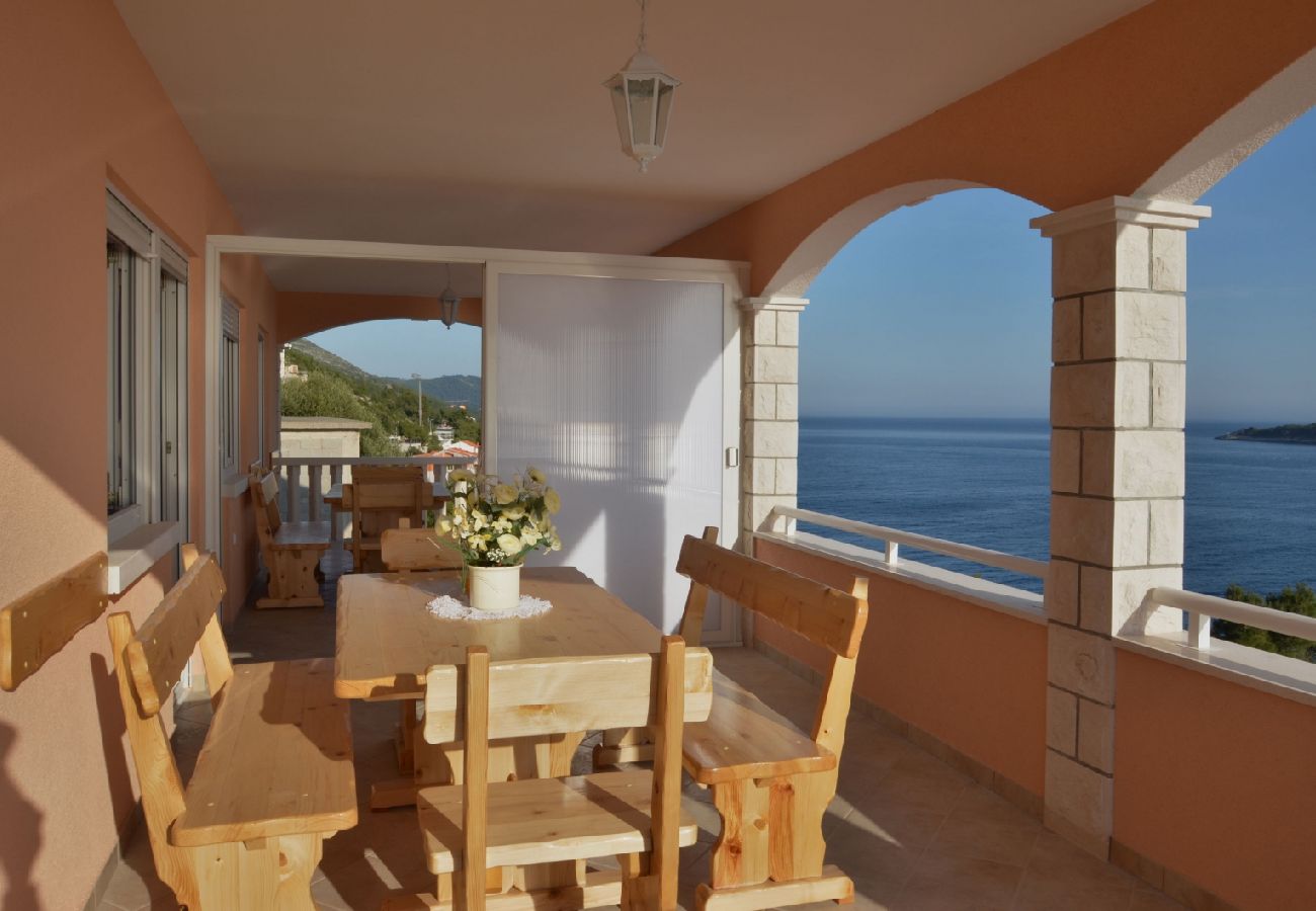 Appartement à Prizba - Appartement dans Prižba avec vue mer, terrasse, Climatisation, WIFI (5080-4)