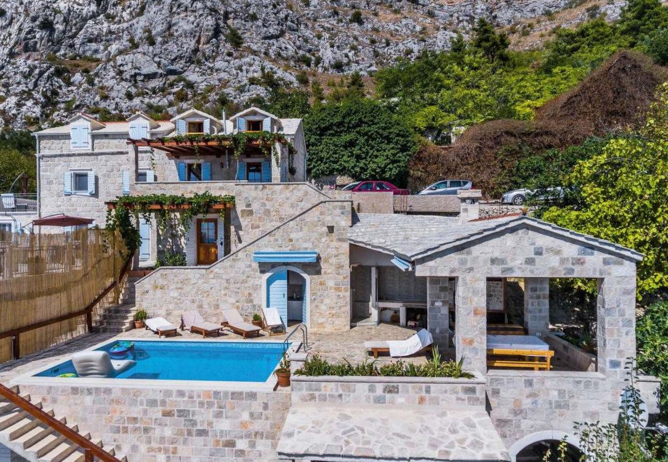 Maison à Dugi Rat - Maison de vacances dans Sumpetar Jesenice avec vue mer, terrasse, Climatisation, WIFI (5133-1)