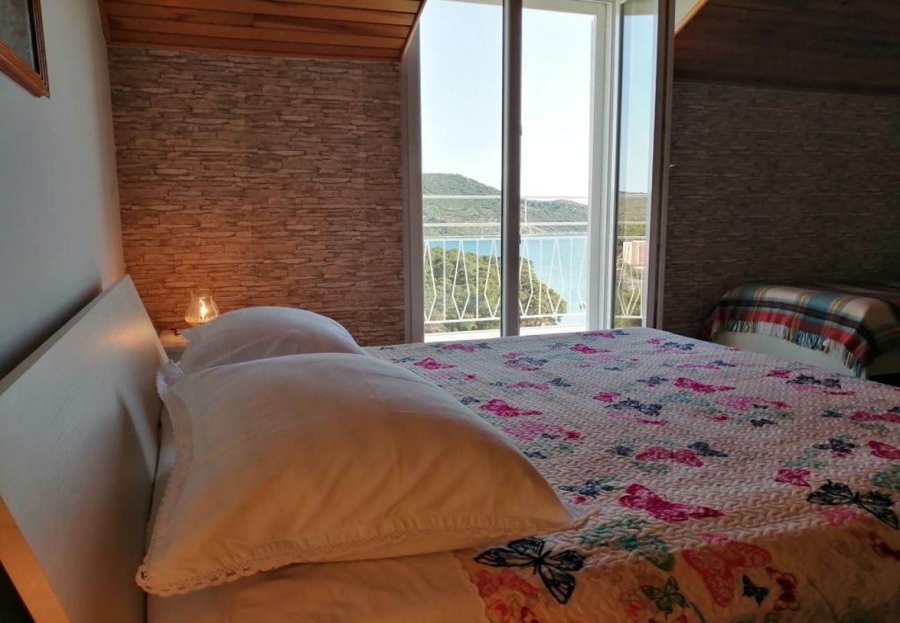 Appartement à Primošten - Appartement dans Primošten avec vue mer, terrasse, Climatisation, WIFI (5162-2)