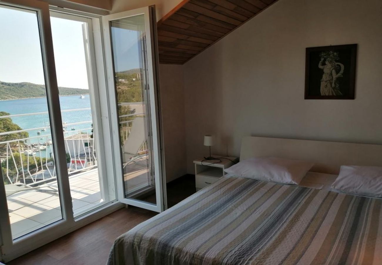 Appartement à Primošten - Appartement dans Primošten avec vue mer, terrasse, Climatisation, WIFI (5162-2)