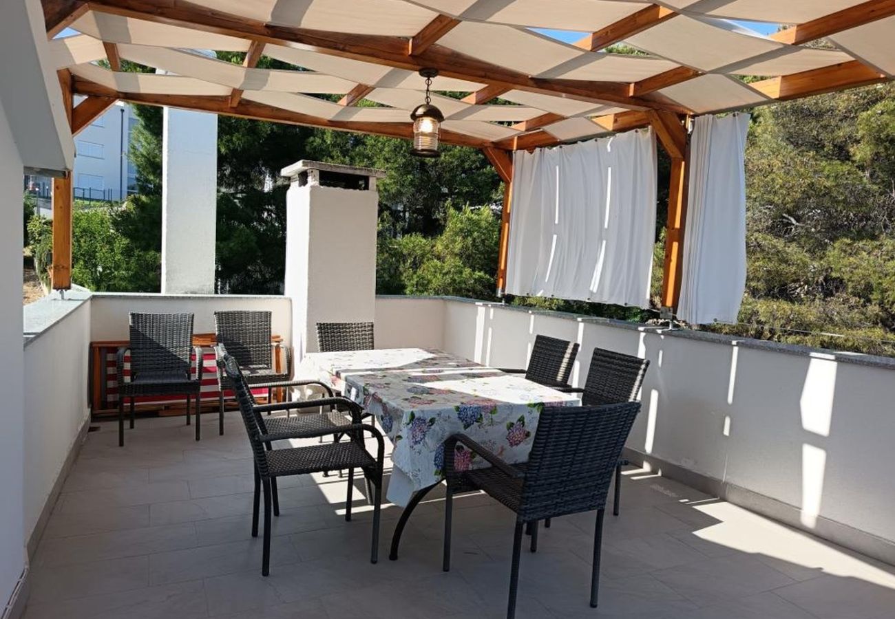 Appartement à Primošten - Appartement dans Primošten avec vue mer, terrasse, Climatisation, WIFI (5162-2)