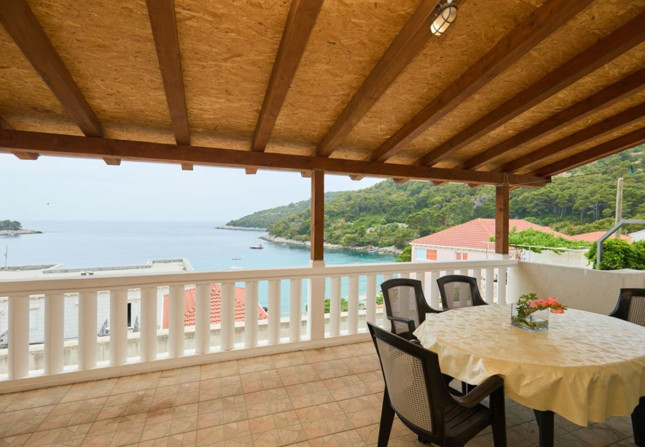 Appartement à Saplunara - Appartement dans Saplunara avec vue mer, terrasse, Climatisation, WIFI (5197-5)