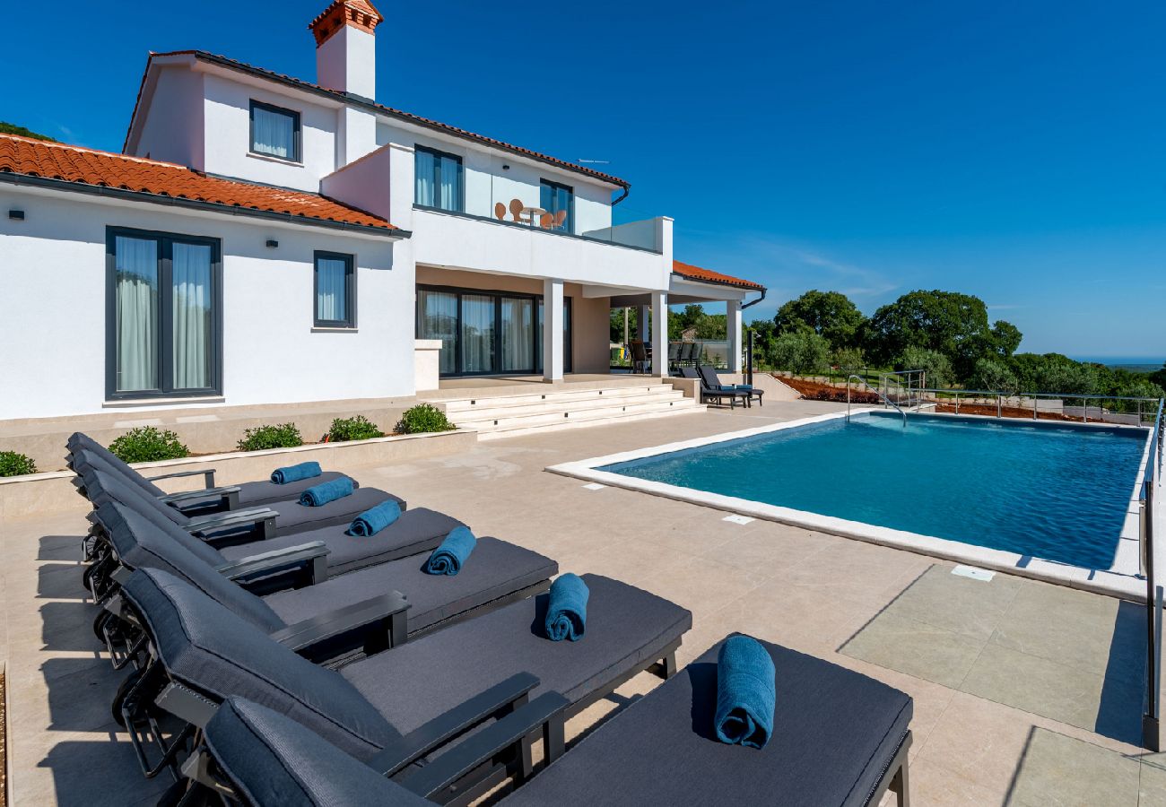 Maison à Kapelica - Maison de vacances dans Kapelica avec vue mer, terrasse, Climatisation, WIFI (5207-1)