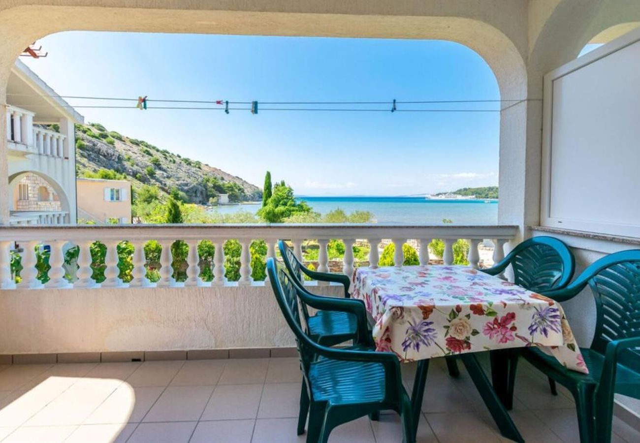 Appartement à Lopar - Appartement à Lopar avec vue sur la mer, balcon, climatisation, Wi-Fi (4419-4)