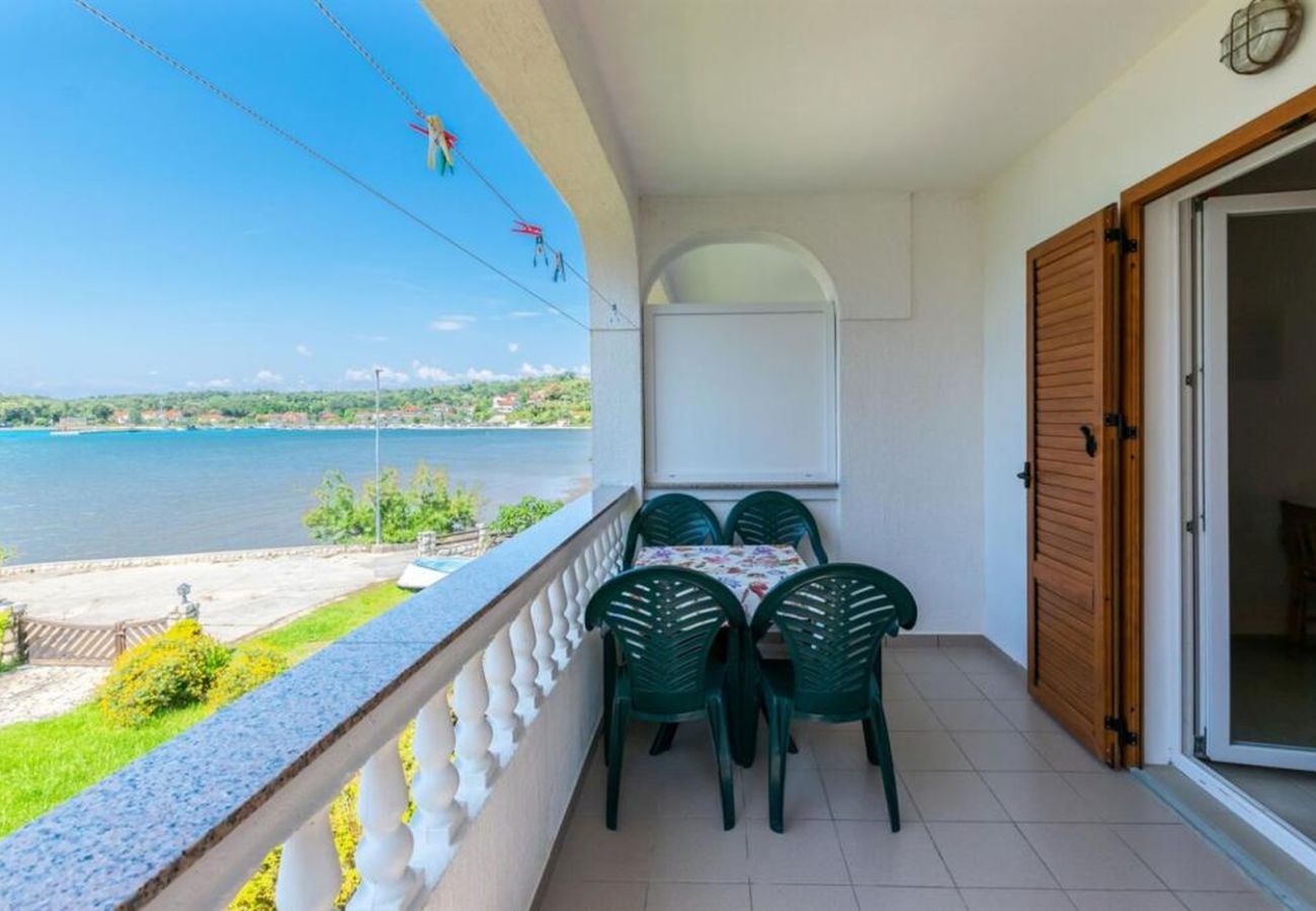 Appartement à Lopar - Appartement à Lopar avec vue sur la mer, balcon, climatisation, Wi-Fi (4419-4)