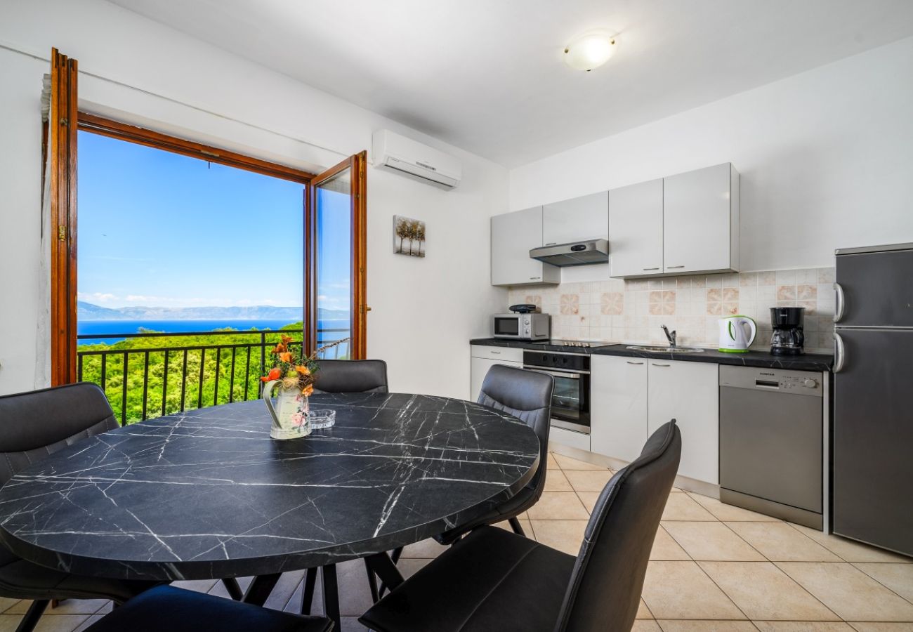 Appartement à Drenje - Appartement de vacances à Drenje avec vue sur la mer, terrasse, climatisation, Wi-Fi (5235-1)