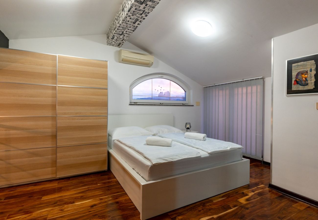 Appartement à Lopar - Appartement de vacances à Lopar avec terrasse, climatisation, Wi-Fi et vue sur la mer (4738-7)