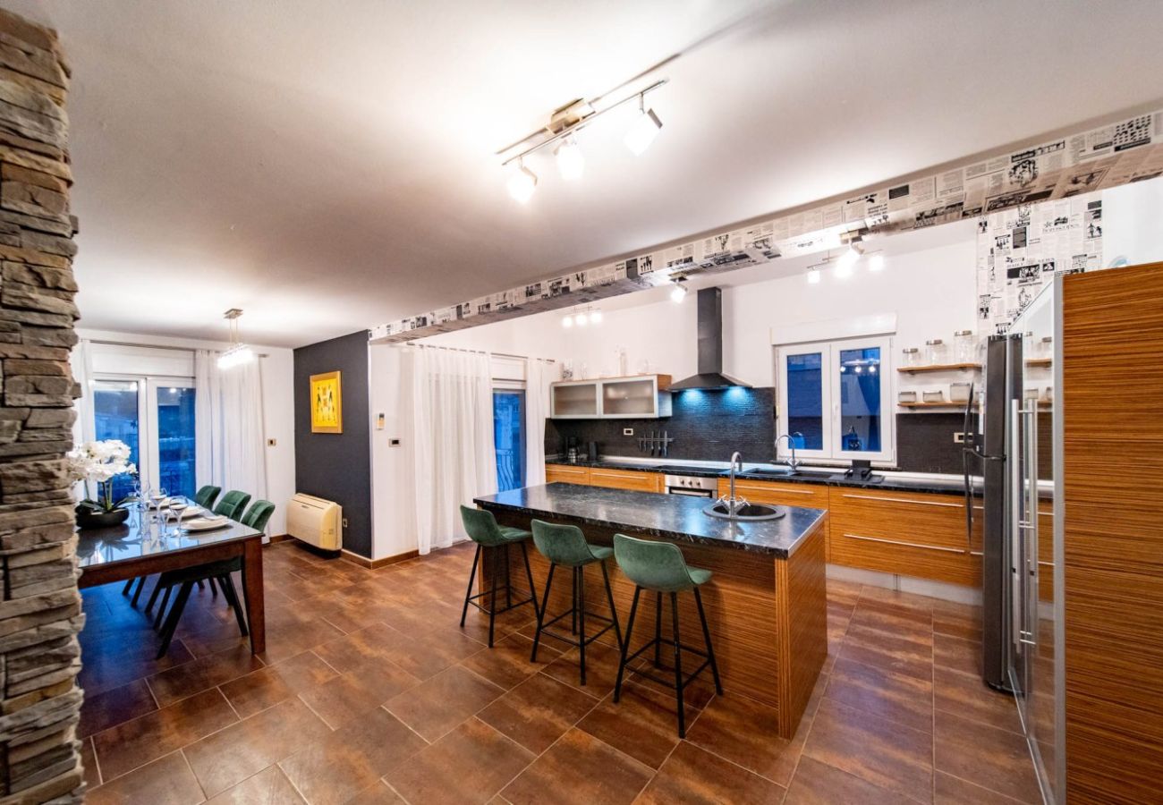 Appartement à Lopar - Appartement de vacances à Lopar avec terrasse, climatisation, Wi-Fi et vue sur la mer (4738-7)