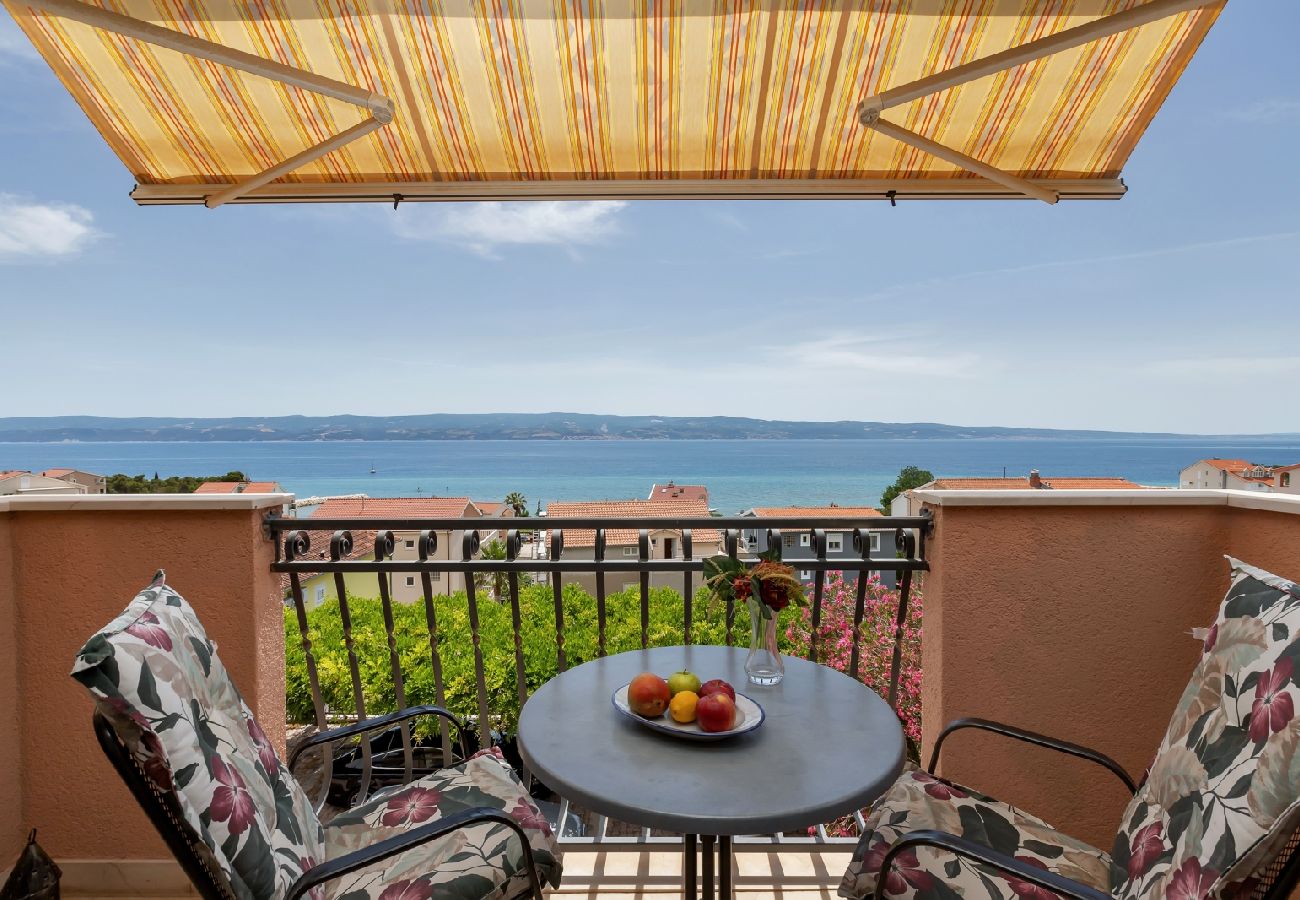 Affitto per camere a Duce - Camera in Duće con vista mare, balcone, Climatizzazione, WIFI (79-3)