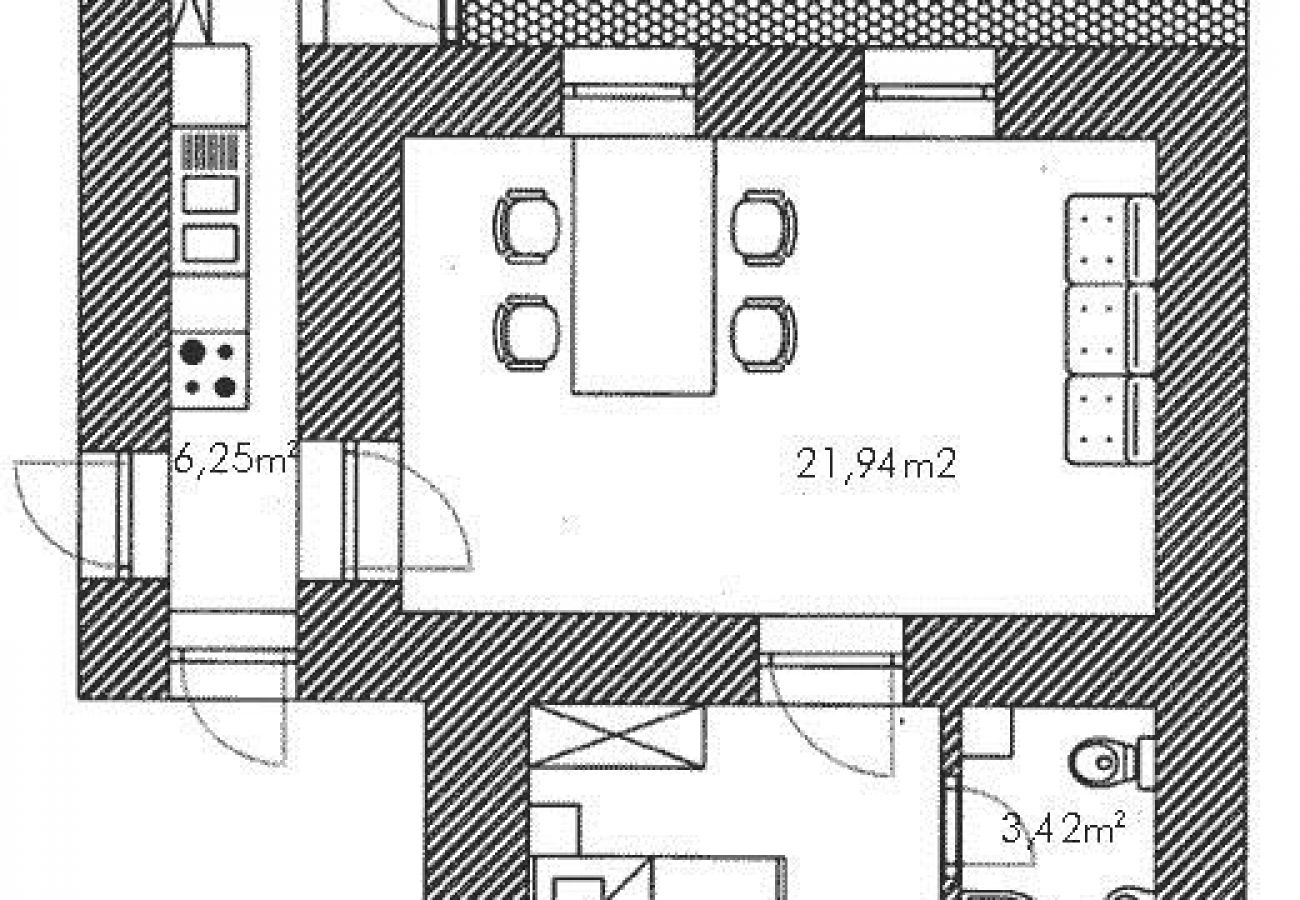 Appartamento a Savudrija - Appartamento in Salvore (Savudrija) con terrazzo, Climatizzazione, WIFI, Lavatrice (123-1)