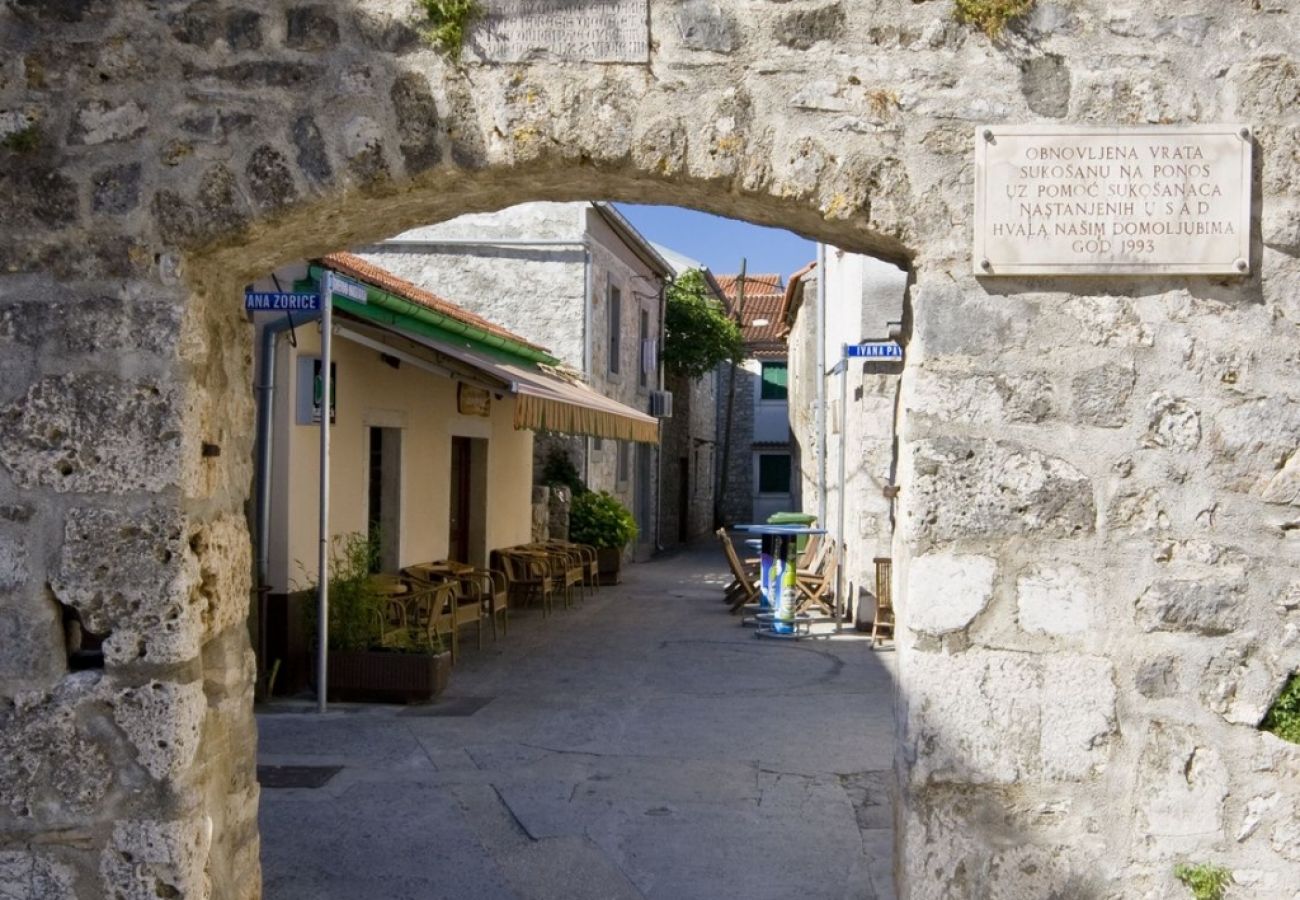 Appartamento a Sukošan - Appartamento in San Cassiano (Sukosan) con vista mare, terrazzo, Climatizzazione, Lavatrice (151-2)