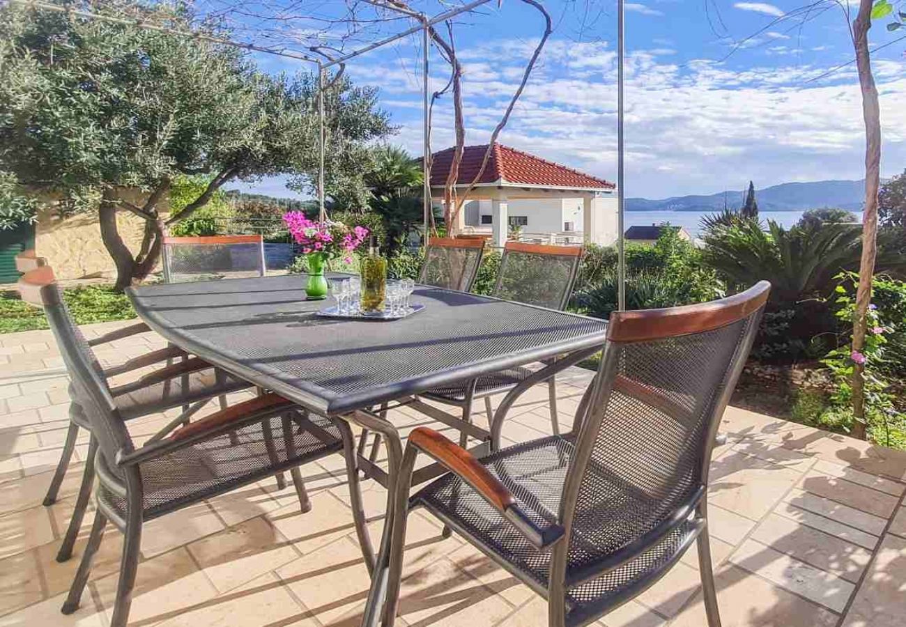 Casa a Viganj - Casa di vacanza in Viganj con vista mare, terrazzo, Climatizzazione, WIFI (160-1)