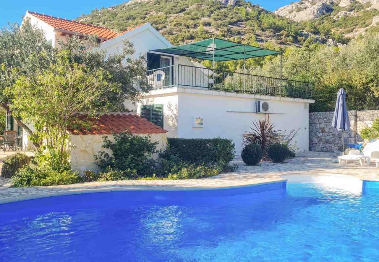 Casa a Viganj - Casa di vacanza in Viganj con vista mare, terrazzo, Climatizzazione, WIFI (160-1)